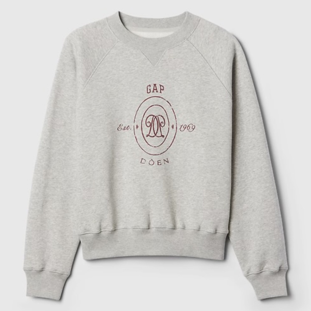 Gap x Doen Gray Sweatshirt Size Small